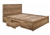 4ft6 Double Stockwell Oak Wood Effect Bed Frame 3